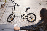Hopfällbar elcykel ADO A20 AIR, vit