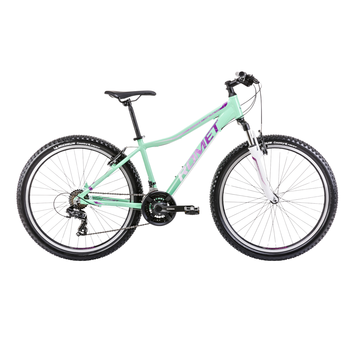 Pyörä ROMET Jolene 6.1, 26" vihreä-violetti