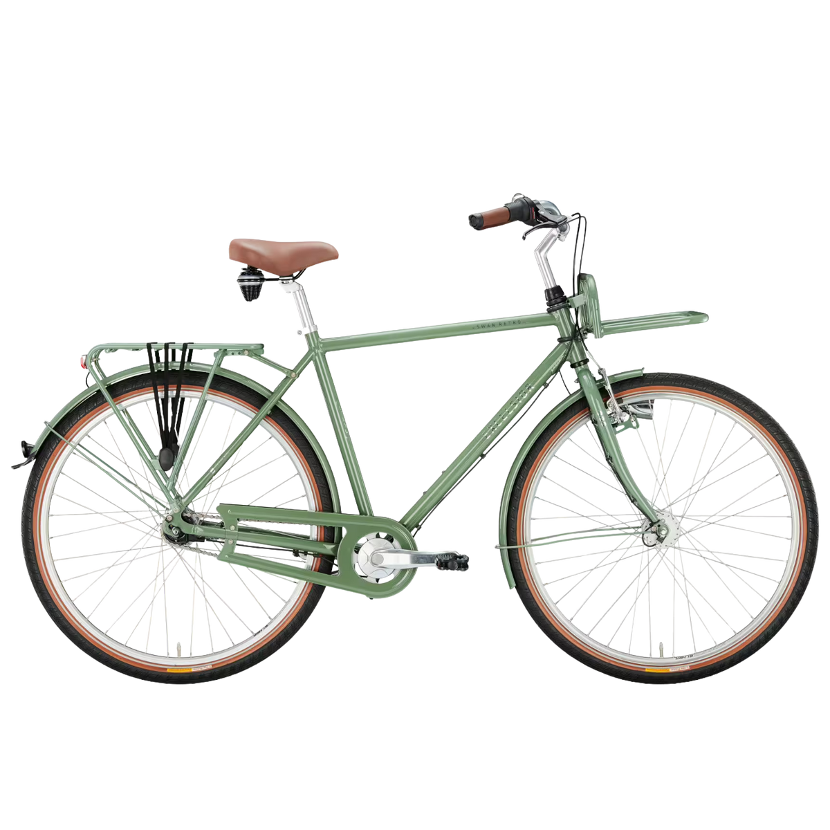 Polkupyörä EXCELSIOR Swan Retro FT Alu, Khaki