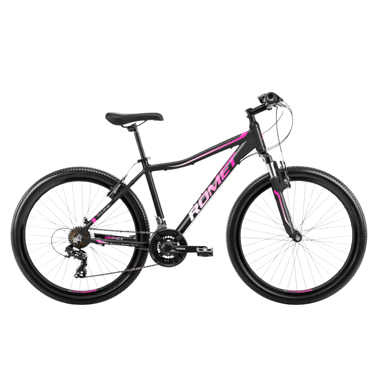 Ungdomscykel ROMET Jolene 6.0, 26" svart-rosa