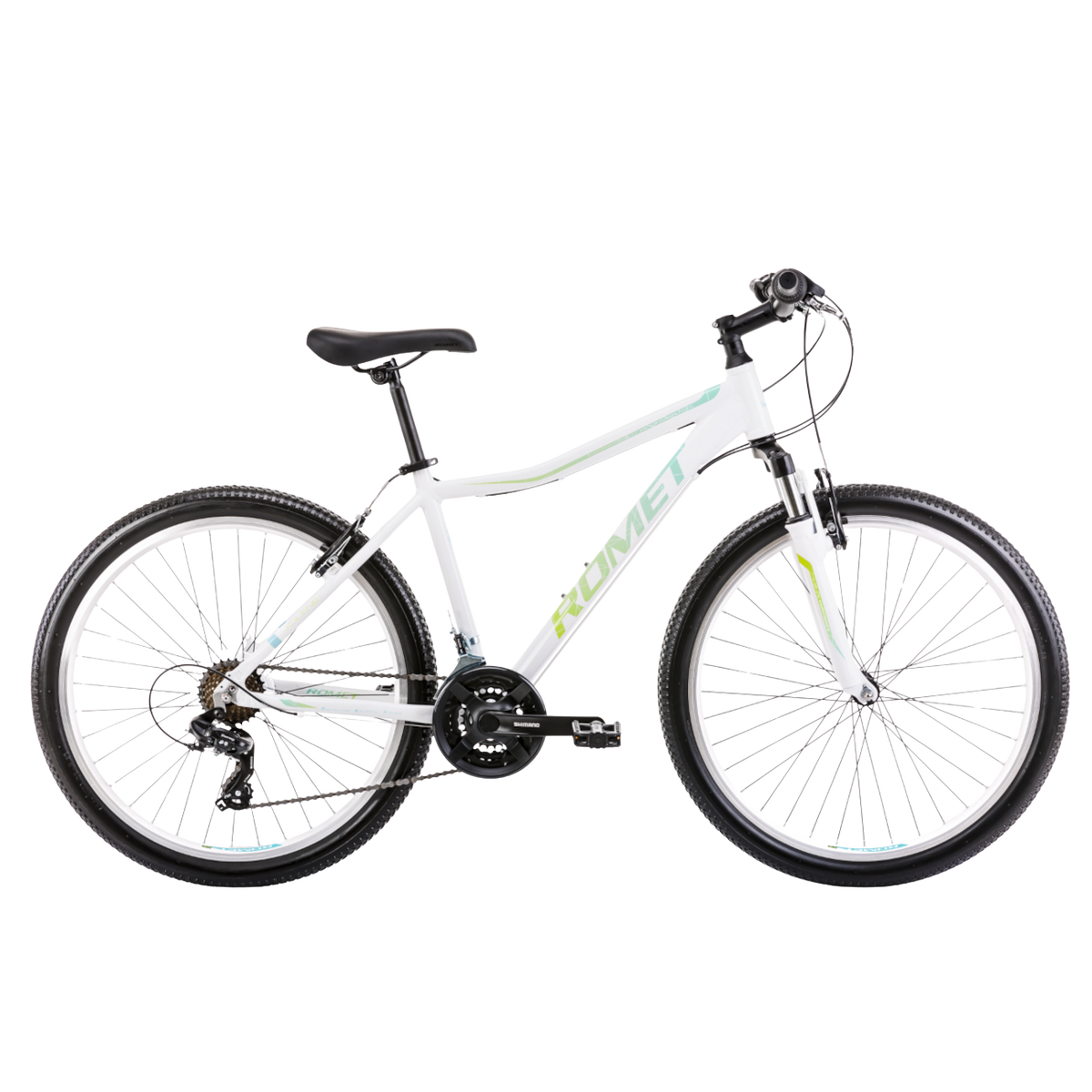 Ungdomscykel ROMET Jolene 6.0, 26" vit-blå-grön