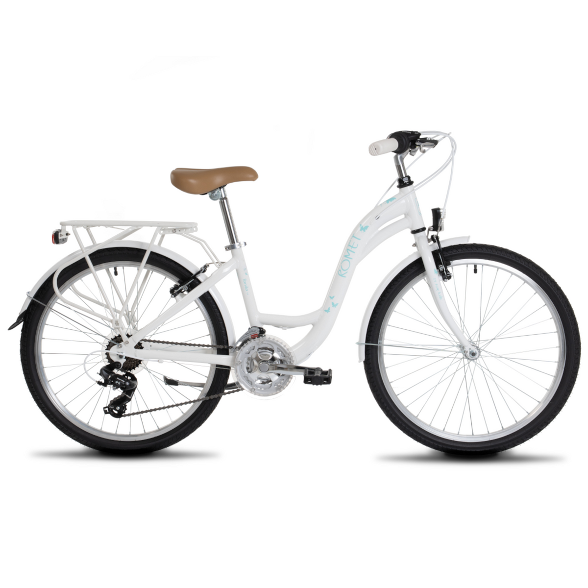 Flickcykel ROMET Panda 1, vit-blå