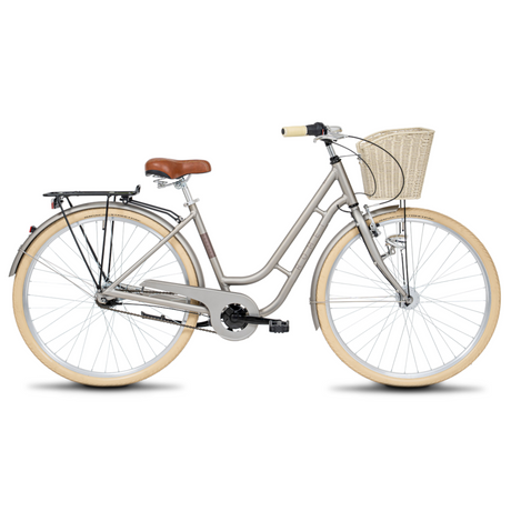 Cykel ROMET Sonata Classic, champagne + främre korg