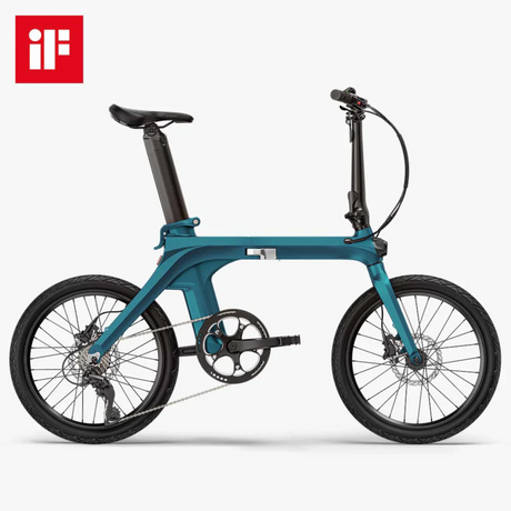 Hopfällbar elcykel FIIDO X (2025) grön