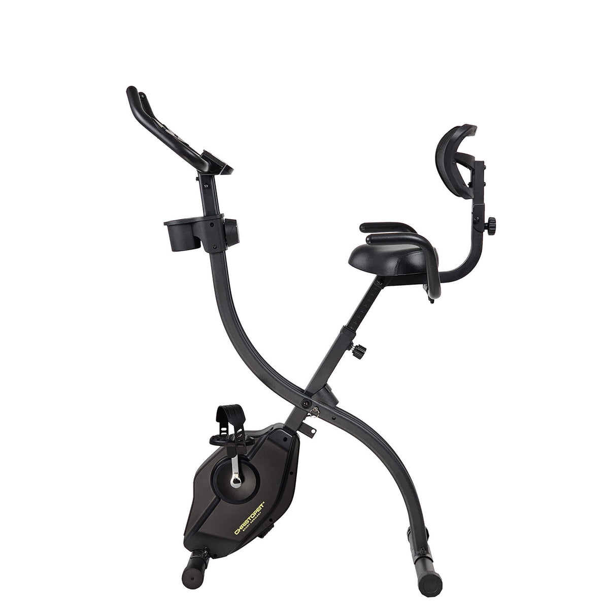 Kokoontaitettava kuntopyörä CHRISTOPEIT S-Bike Velo Fit, musta