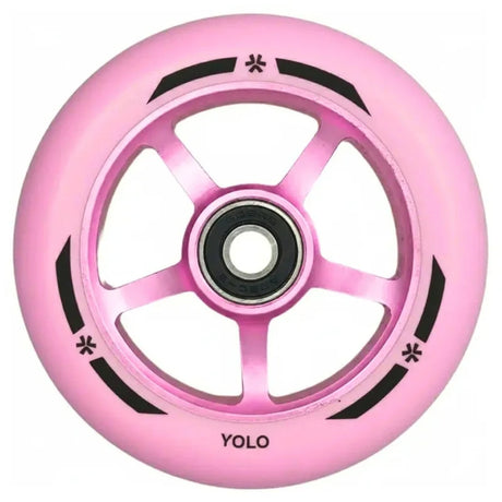Union Yolo Pro Scooter Wheel -potkulaudan rengas 100 mm, vaaleanpunainen
