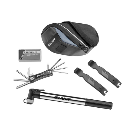 Työkalu- ja renkaanpaikkaussarja GIANT Quick Fix Combo Kit + Minipumppu