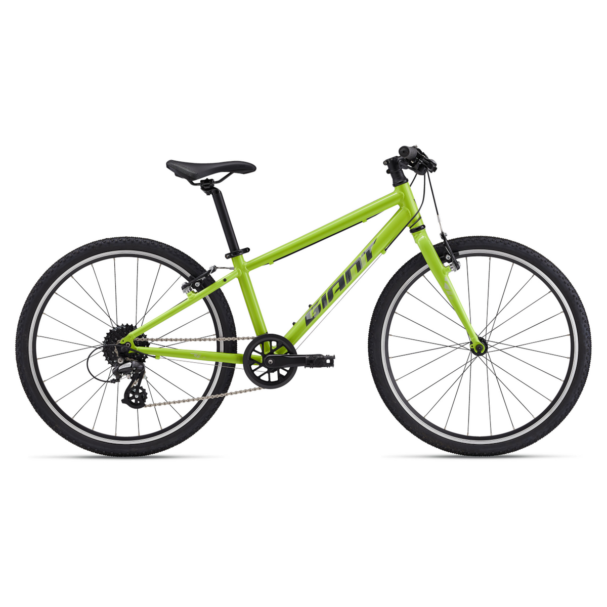 Erittäin kevyt lastenpyörä GIANT ARX 24, Lime Punch