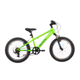 Lastenpyörä S'COOL Xroc, 20" neonvihreä/ocean