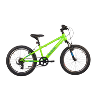Lastenpyörä S'COOL Xroc, 20" neonvihreä/ocean