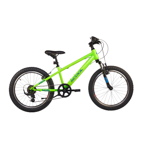 Barncykel S'COOL Xroc, 20" Neon Grön/Ocean