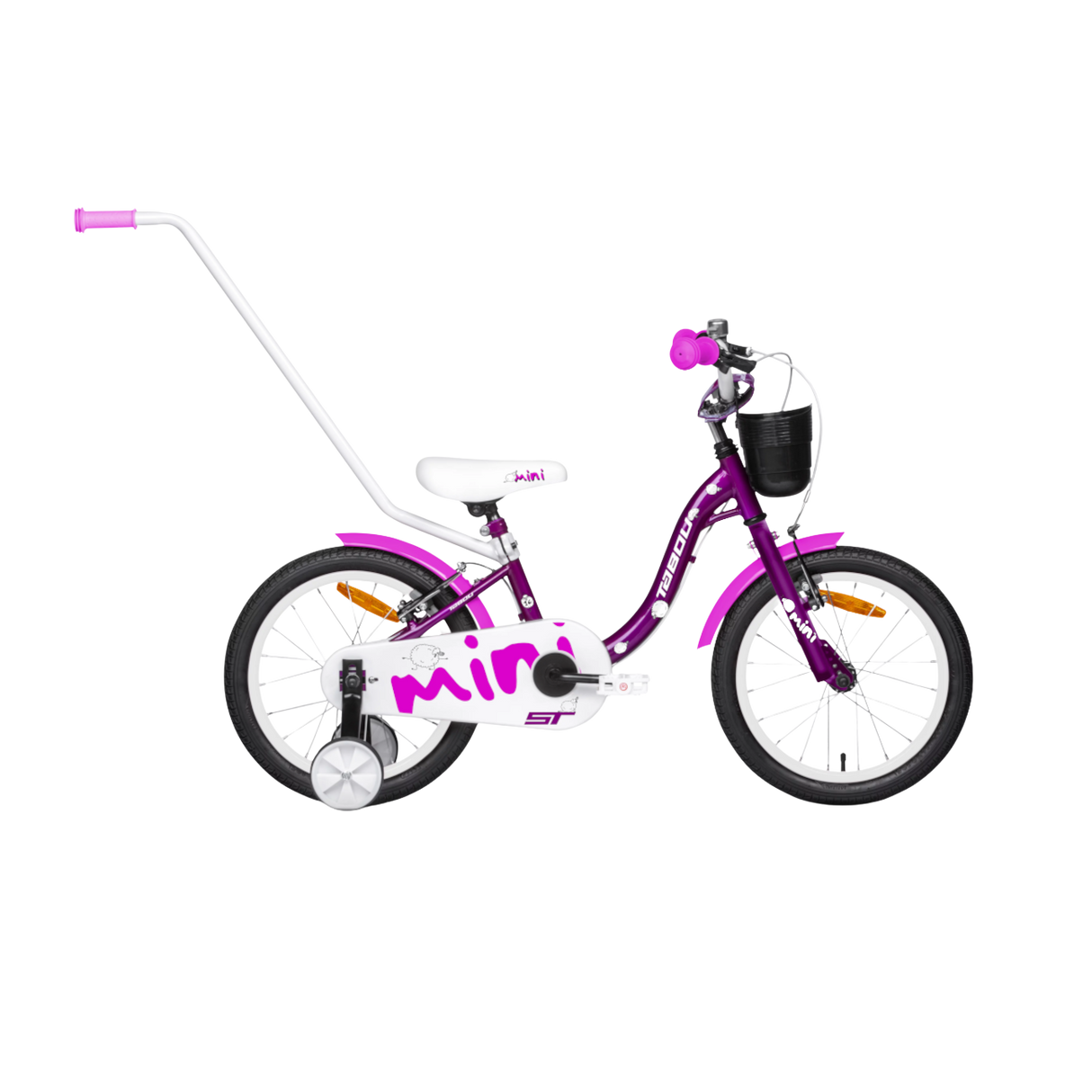 Barncykel TABOU Mini ST, 16" lila-vit