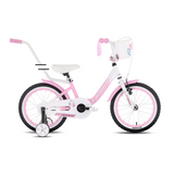 Lasten pyörä TABOU Miss, 16" pinkki-valkoinen