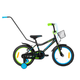 Lastenpyörä TABOU Rocket Alu, 18" musta-sininen