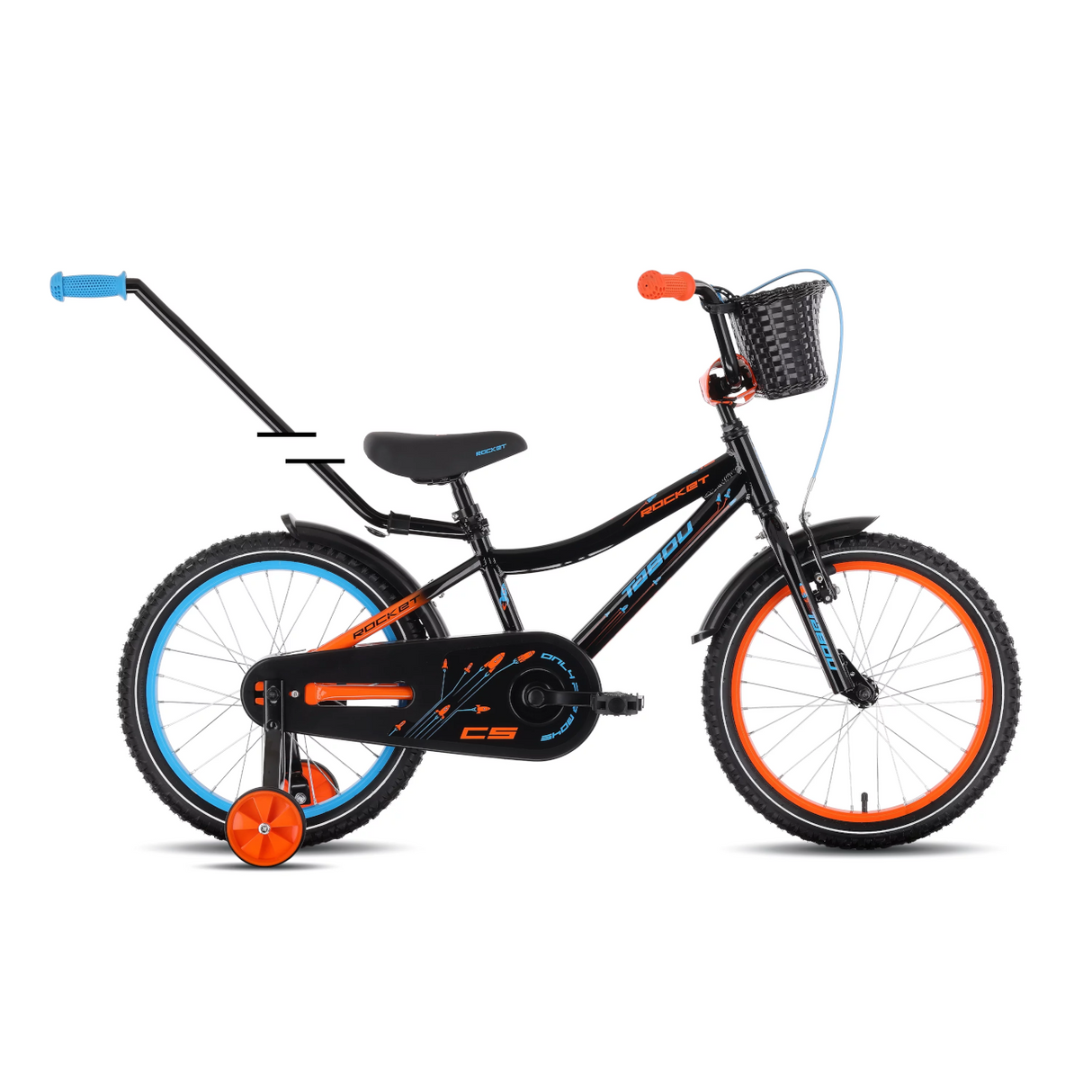 Barncykel TABOU Rocket CS ALU, 20" Svart