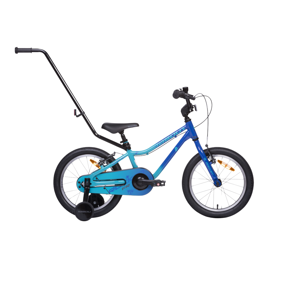 Barncykel TABOU Rocket FR, 14" blå-turkos