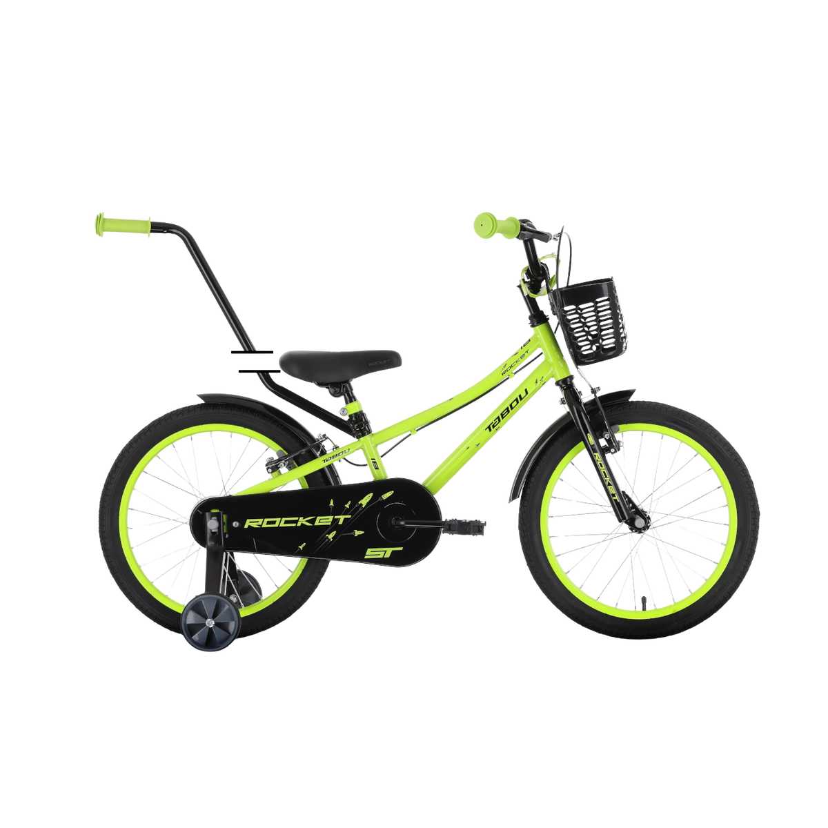 Lastenpyörä TABOU Rocket ST, 14" vihreä-harmaa