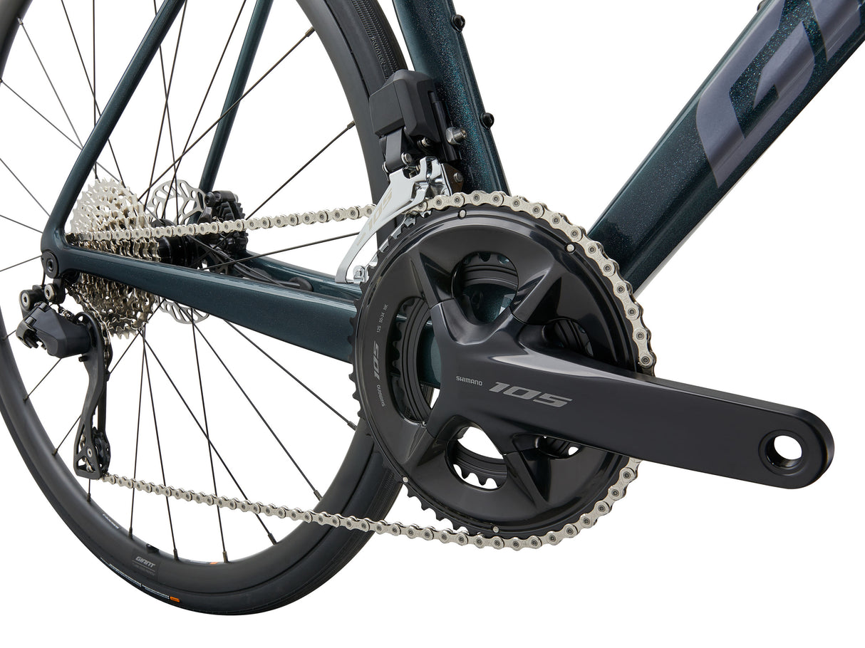 Landsvägscykel GIANT TCR Advanced 1 PC Asphalt Green
