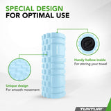 Massagerulle TUNTURI Yoga Grid Foam Roller, 33cm, Ljusblå