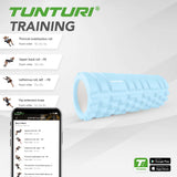 Massagerulle TUNTURI Yoga Grid Foam Roller, 33cm, Ljusblå