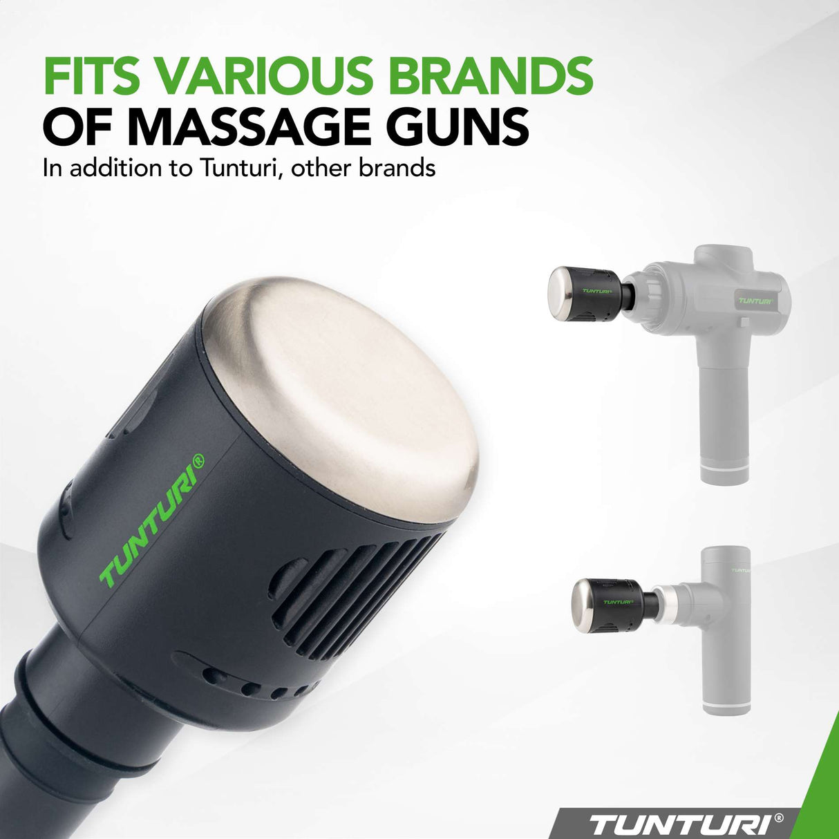 Massagepistol-tillbehör TUNTURI Head for Massage Gun, Heat & Cool