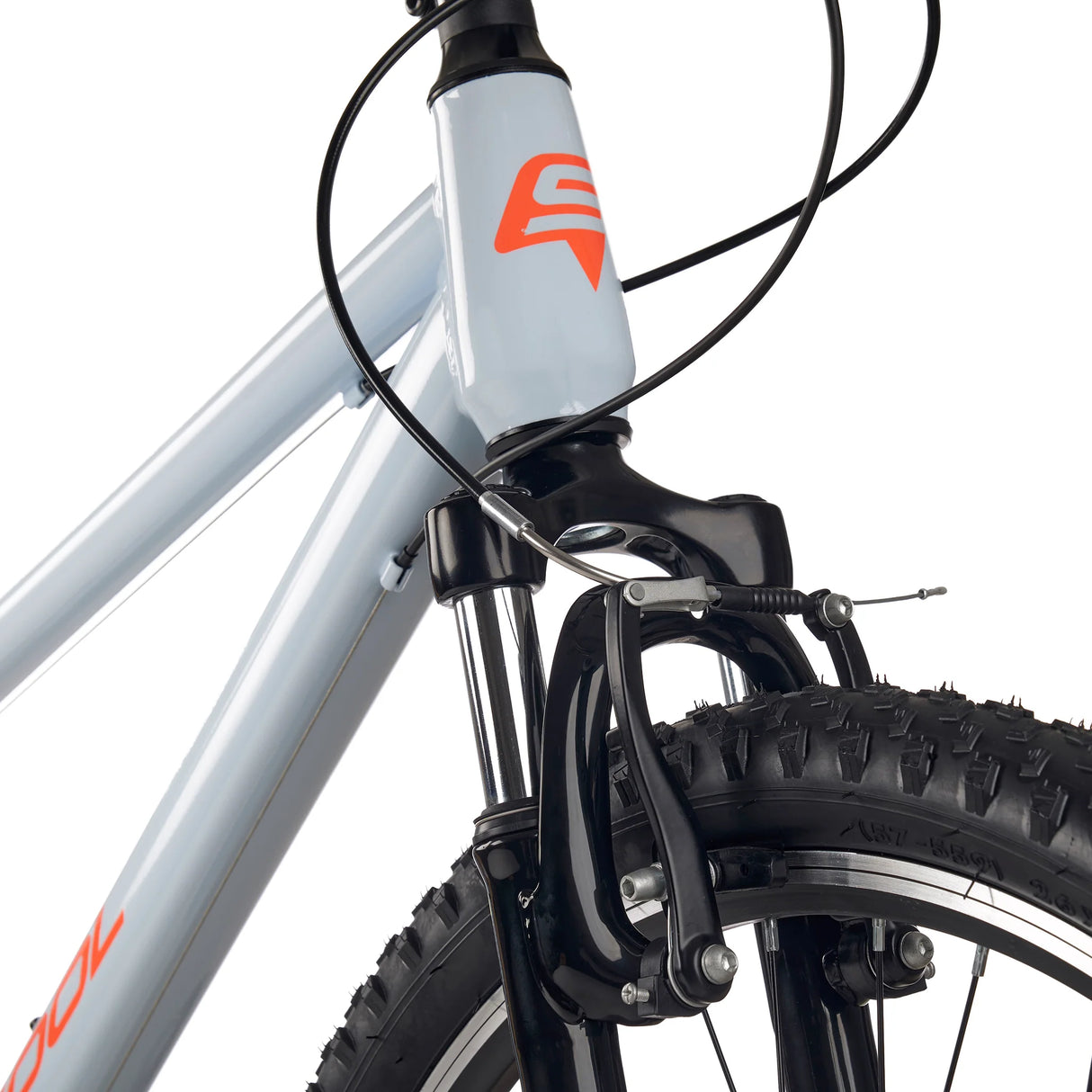 Barncykel S'COOL Xroc, 26" Sky Grey/Neon Orange
