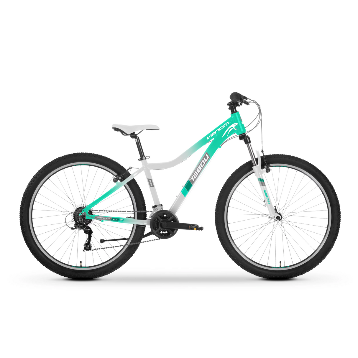 Fritidscykel för ungdomar TABOU Venom 1.0 W, 27,5" 17" M, mint-vit
