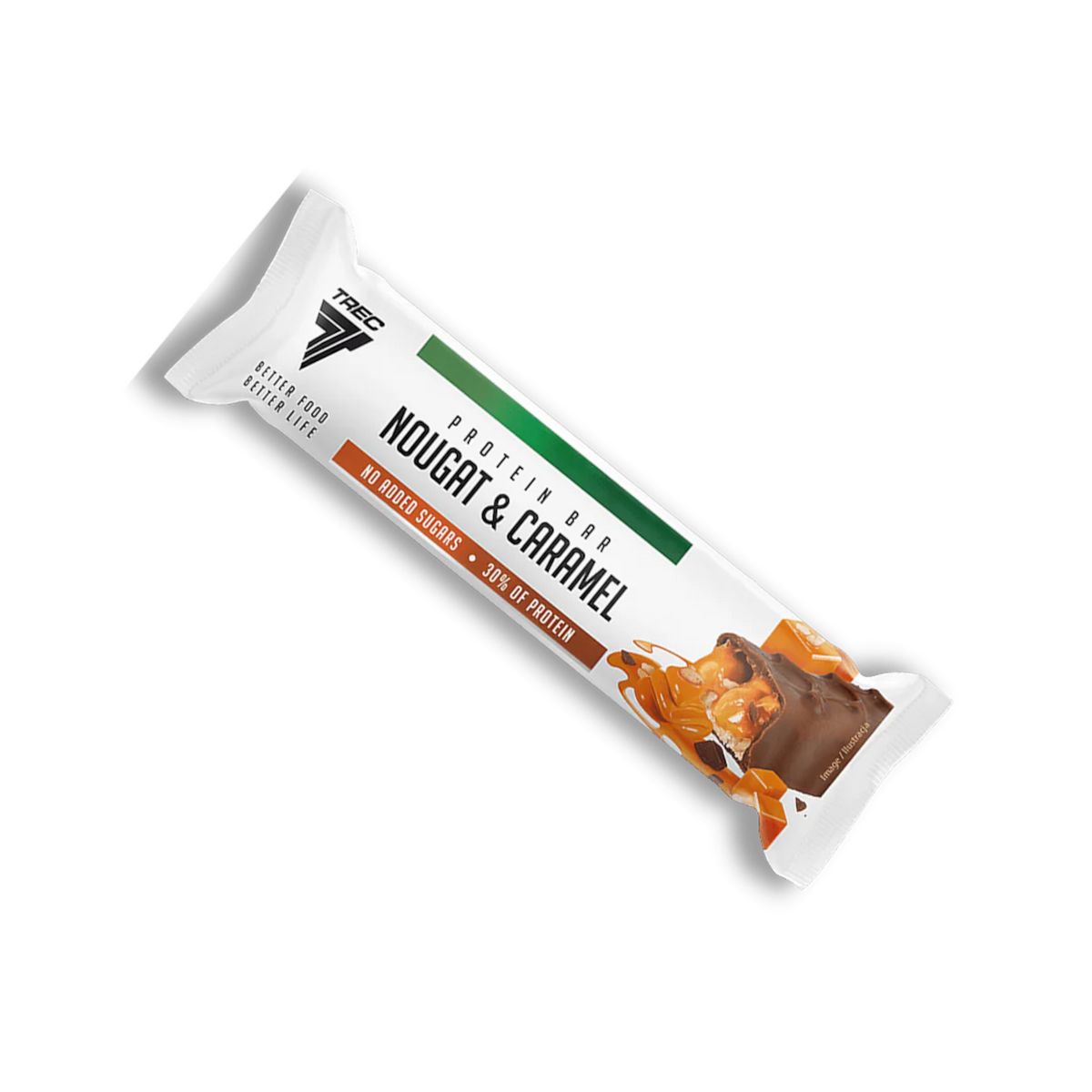 Proteiinigel TREC PROTEIN BAR NOUGAT & CARAMEL, 46g