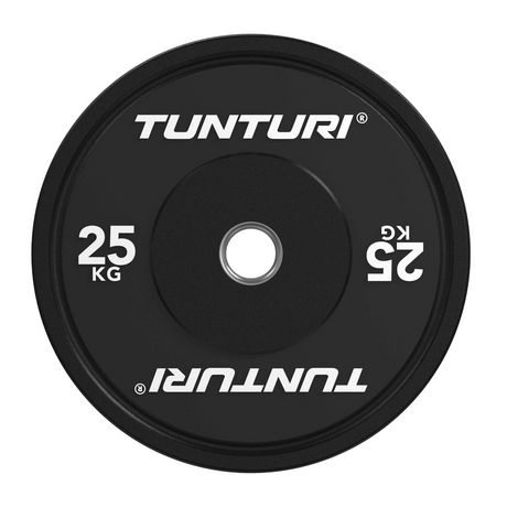 Painolevy TUNTURI Platinum Bumper Plate, musta, 50 mm, 5 kg
