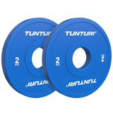 Viktskivor TUNTURI Platinum Fractional Plates, Blå, 50mm, 2 x 2 kg