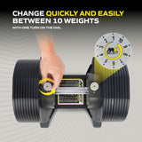 Justerbar hantel TUNTURI MX Select MX85 Hantel 5,6-38,6 kg, räfflad
