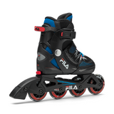 Lasten rullaluistimet FILA X-One, Musta/Sininen/Punainen