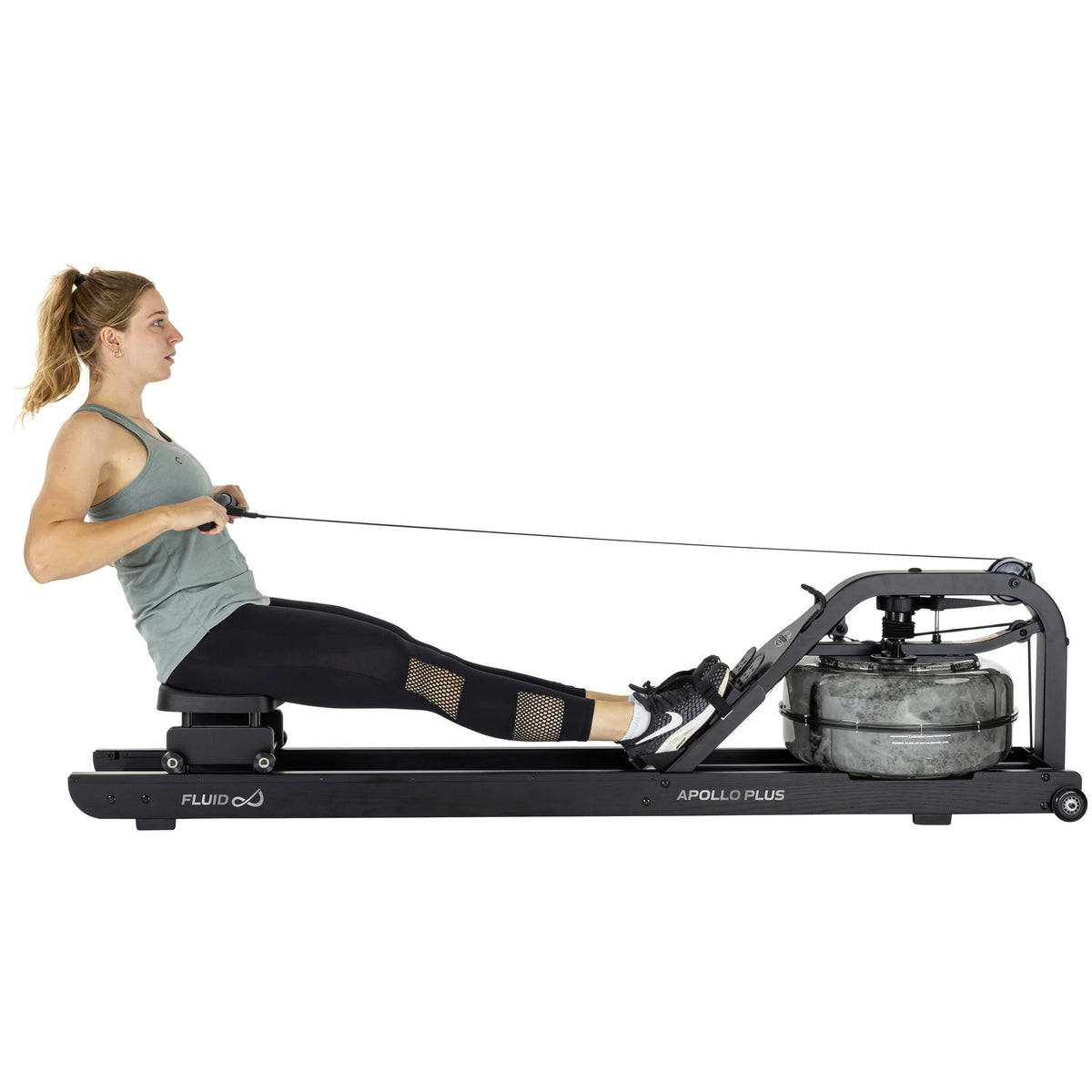 Soutulaite TUNTURI Fluid Rower Apollo Plus, musta