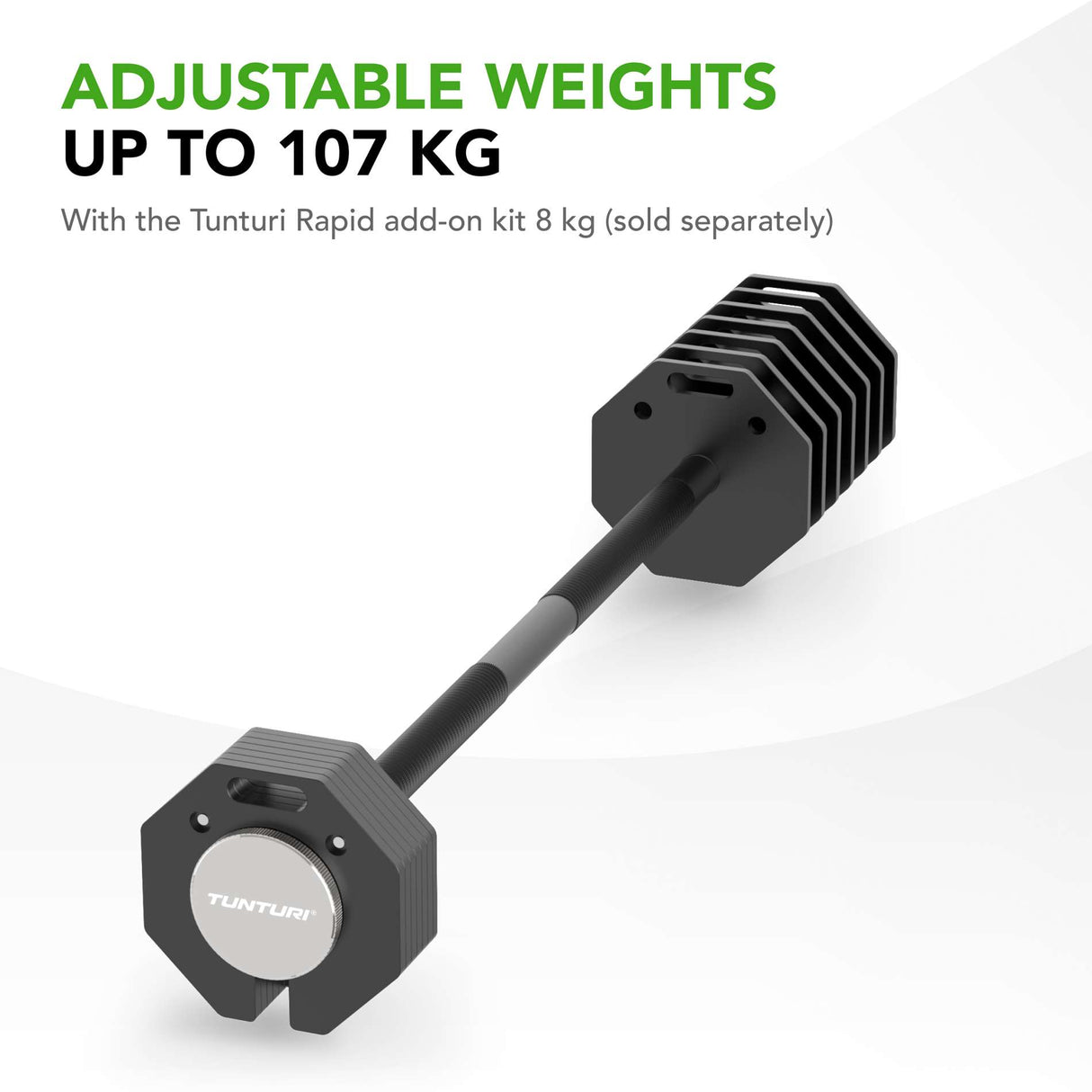 TUNTURI Rapid Justerbar Hantelstång 11kg