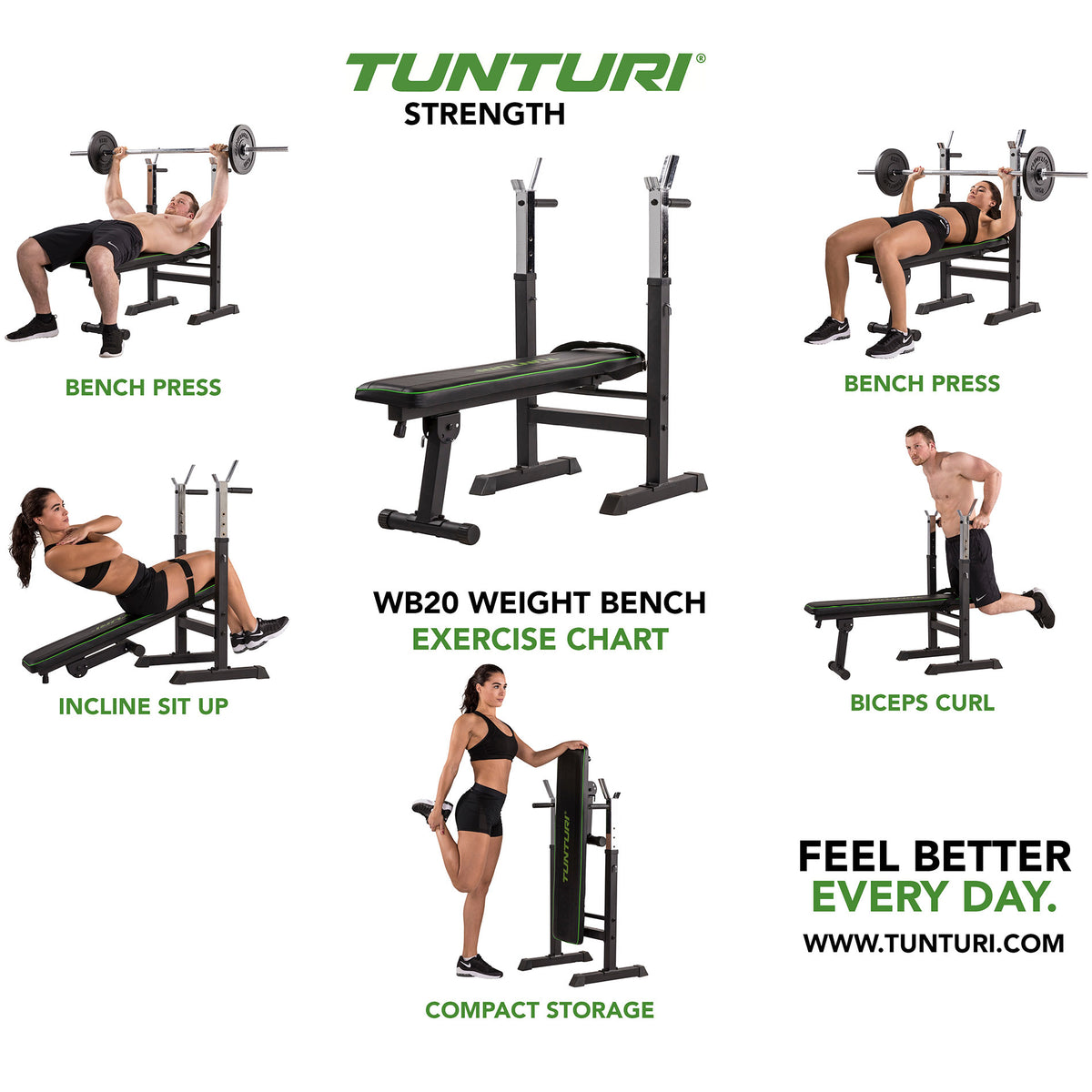 Tunturi WB20 Basic -painonnostopenkki
