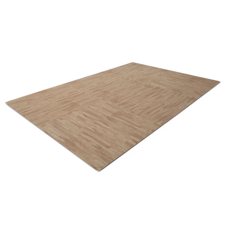 HAMMER Pusselmatta Basic träningsmatta, 120 x 185 x 1,2 cm, träimitation