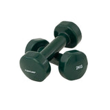 Käsipainot TUNTURI Vinyl Dumbbells 3.0kg, punainen