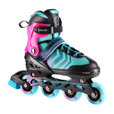 4in1 (rull)uisud NILS EXTREME NH18192 In-line Skates/Hockey Ice Skates, S (29-33), Black/Violet