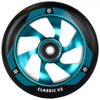 Union Classic V2 Pro Scooter -rengas 110 mm, musta/kiillotettu turkoosi