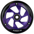 Hjul till sparkcykel UNION Classic V2 Pro Scooter Wheel 110mm, svart/lila