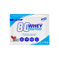 Proteiinijauhe 6PAK 80 Whey Protein 30g Mansikka