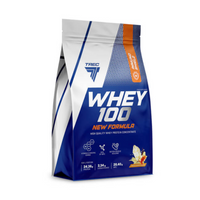 Proteiinijauhe TREC Whey 100 New Formula 700 g, maapähkinävoi-vanilja