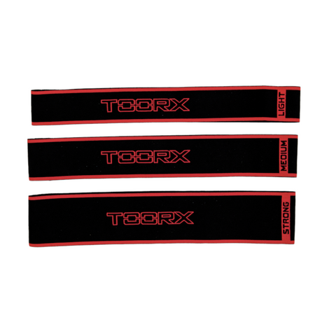 Gymnastikgummiband set TOORX Fabric Bands Medium