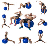Träningsboll TUNTURI Gymball 90cm, röd