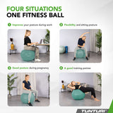 Voimistelupallo TUNTURI Gymball 55 cm, Anti-Burst, Mint