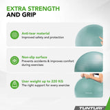 Voimistelupallo TUNTURI Gymball 55 cm, Anti-Burst, Mint